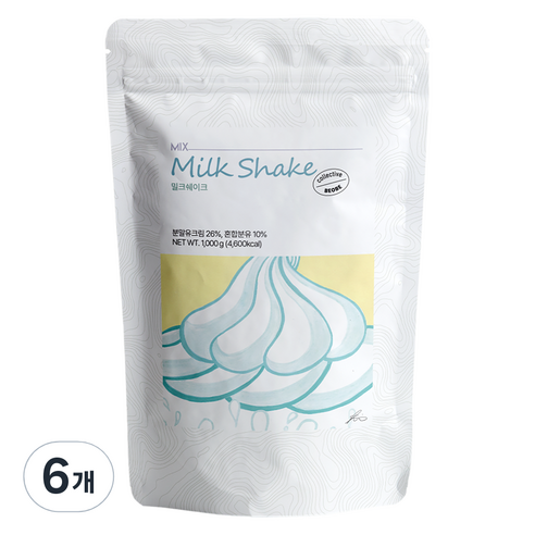 베오베 밀크쉐이크 파우더, 1kg, 6개