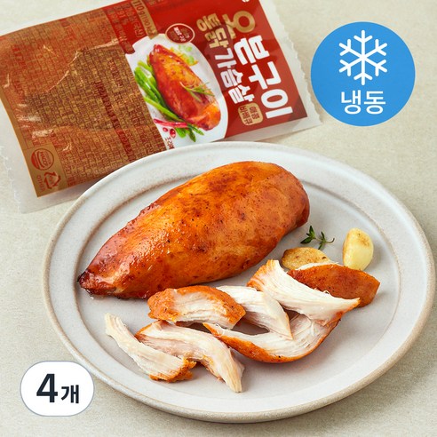 굽네 오븐구이 통닭가슴살 매콤바베큐 (냉동), 110g, 1개입, 4개