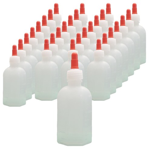 신도공업 일회용 PE 약병 긴 뚜껑 60ml, 300개