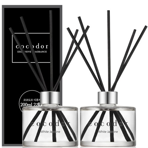코코도르 디퓨저 200ml x 2p, 화이트쟈스민, 2개