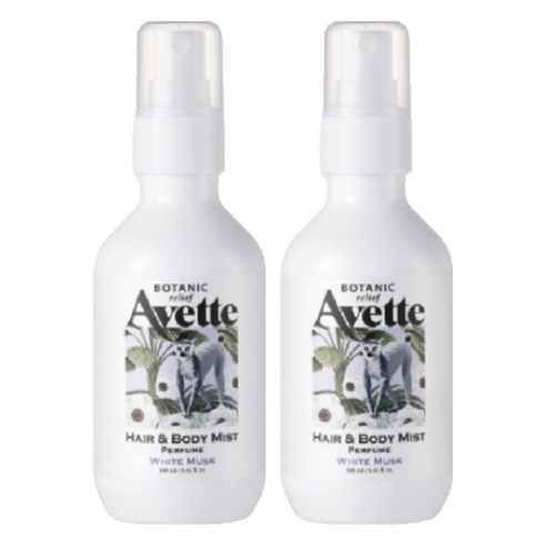 아베뜨보타닉 릴리프 퍼퓸 헤어 바디미스트 화이트머스크, 160ml, 2개