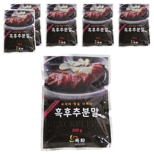 딜리셔스마켓 흑후추분말, 200g, 6개