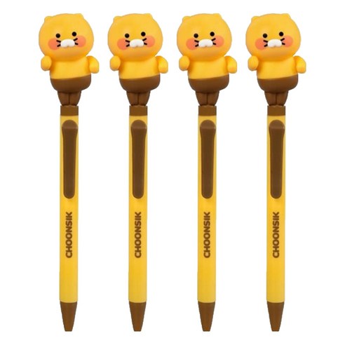 춘식이 액션 볼펜 0.5mm, 댄싱, 4개