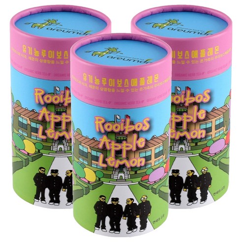 아름드레 세계속의 한국 지관 유기농 루이보스 애플레몬, 70g, 1개입, 3개
