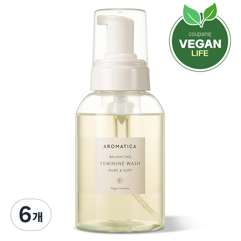 아로마티카 퓨어 앤 소프트 여성청결제, 300ml, 6개
