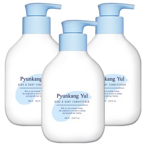 편강율 키즈 앤 베이비 컨디셔너 베이비파우더향, 590ml, 3개