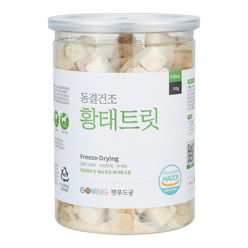 펫푸드궁 대용량 100g, 황태 트릿, 1개