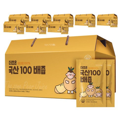 더존건강 더조은 국산100 배즙, 100ml, 270개