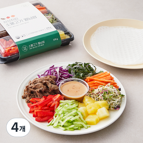 상상차림 소불고기 월남쌈, 370g, 4개