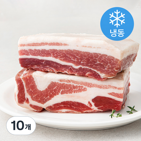 굿미트찹 스페인산 삼겹살 보쌈수육용 (냉동), 500g, 10개