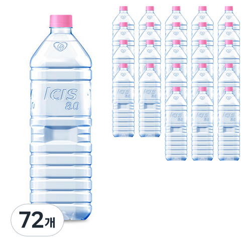 아이시스 8.0 ECO 생수, 1.5L, 72개
