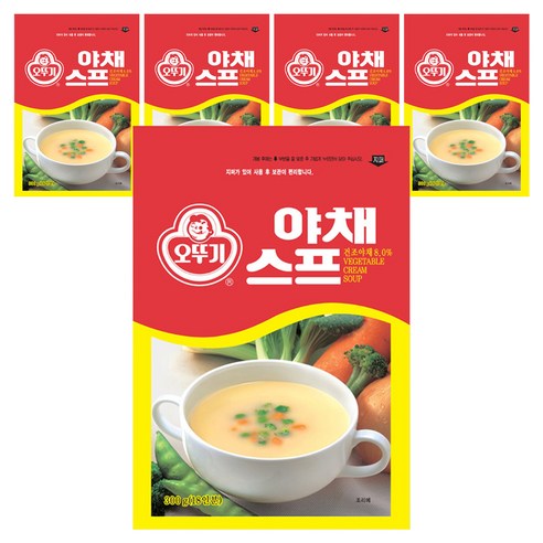 오뚜기 야채 스프, 300g, 5개