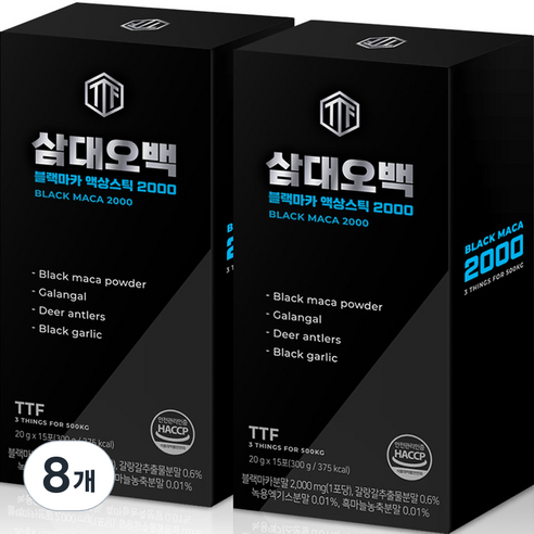 삼대오백 블랙 마카 2000 액상스틱, 300g, 8개