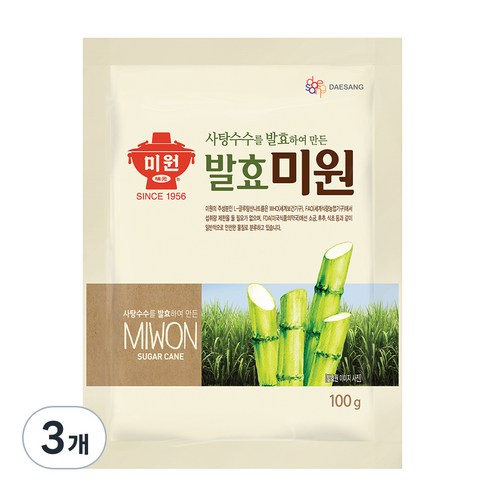 미원 발효 미원, 100g, 3개