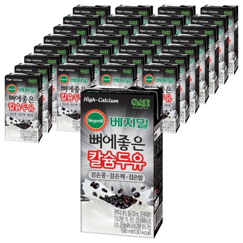 베지밀 뼈에좋은 칼슘두유 검은 콩 깨 쌀