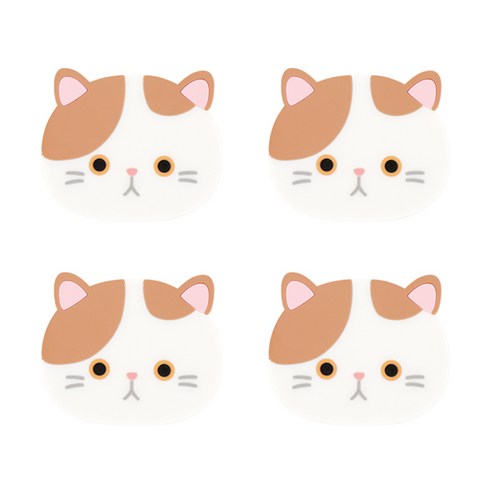 블럭마트 고양이 컵받침, 4