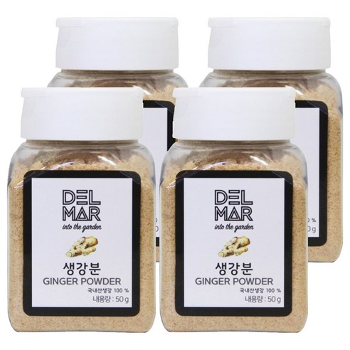 딜리셔스마켓 생강 분말 소형, 50g, 4개