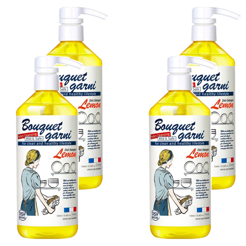 부케가르니 에코 주방세제 레몬향, 750ml, 4개