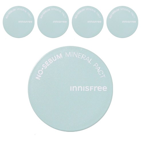 [비건뷰티] 이니스프리 노세범 미네랄 팩트 8.5g, 5개