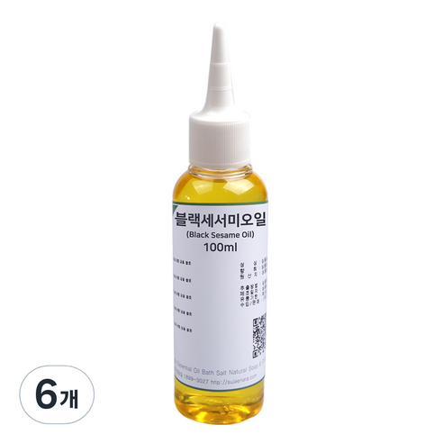 수제나라 블랙세서미오일 OB260, 100ml, 6개