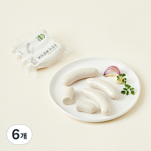 상하농원 바이스 부어스트, 120g, 6개