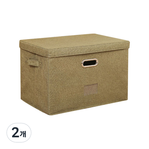 빈테리어 베이직 다용도 수납박스 50 x 35 x 30 cm, type 03, 2개