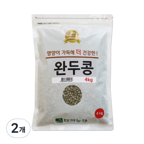 대한농산 완두콩, 4kg, 2개