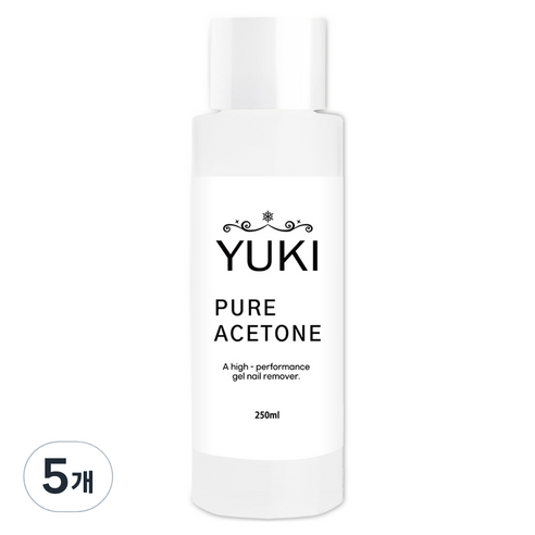 유키 퓨어 아세톤, 250ml, 5개