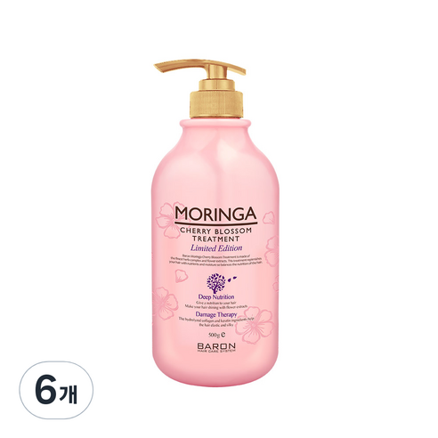 바론 모링가 체리블라썸 트리트먼트, 500g, 6개
