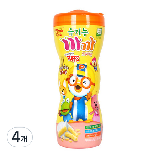맘스케어 유기농 까까, 오리지날, 43g, 4개