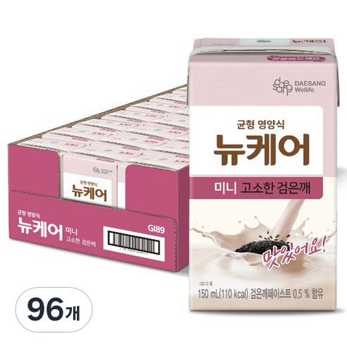 뉴케어 미니 고소한 검은깨, 150ml, 96개