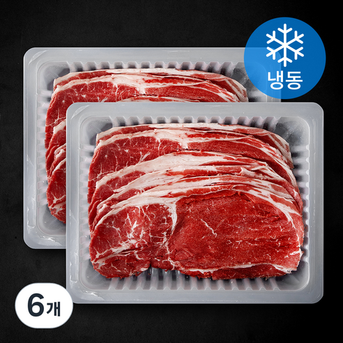 미국산 앞다리살 소불고기용 (냉동), 6개, 350g