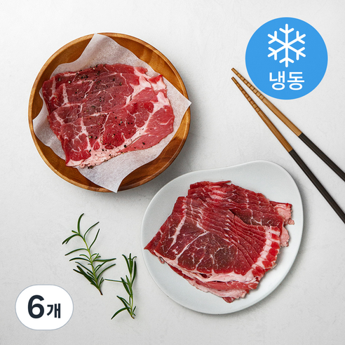 6다이닝 미국산 살치살 바로구이 (냉동), 500g, 6개