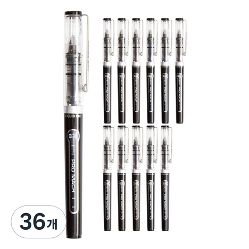 모닝글로리 프로마하펜 0.38mm, 흑, 36개