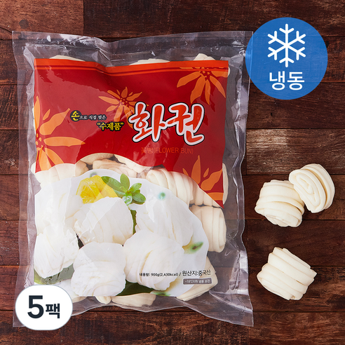 꽃빵 30개입 (냉동), 900g, 5팩