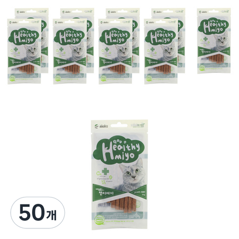 아스쿠 헬시묘 져키 20g, 멸치, 50개