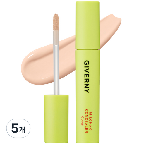 지베르니 밀착 커버 컨실러 7ml, 21NW 라이트 베이지, 5개