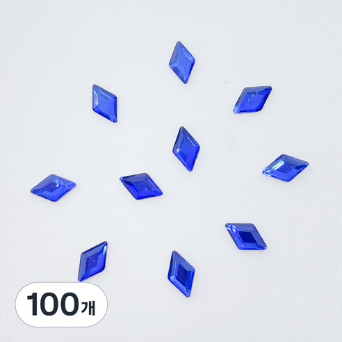 메이브라운 네일스톤 대용량 미니다이아 3 x 5 mm, 블루, 100개