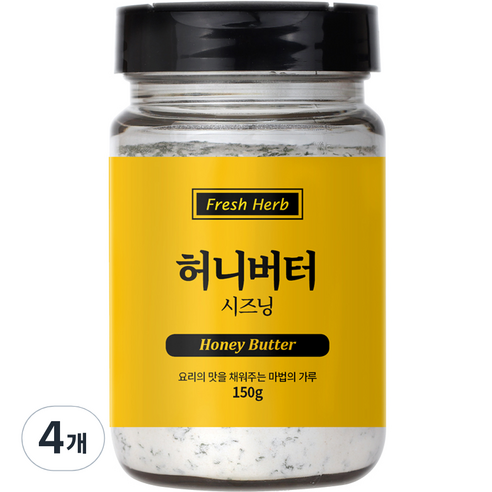 신선약초 허니버터 시즈닝, 150g, 4개
