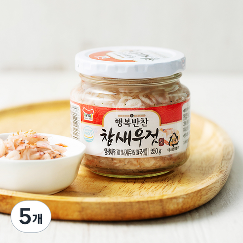 일가집 참새우젓, 250g, 5개