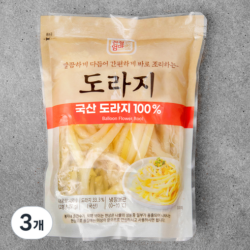 친정엄마 깐도라지, 450g (고형량 150g), 3개