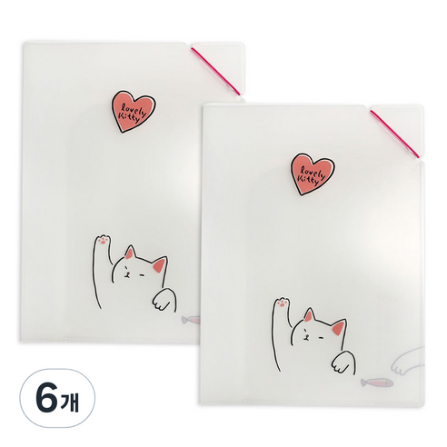랑캣몰 부리 투포켓 파일, 러블리 키티, 6개