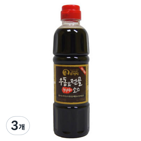 [유경빈 소스] 우동/전골소스, 500ml, 3개