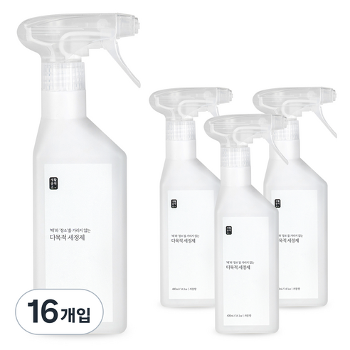 생활공작소 다목적 세정제, 400ml, 16개입