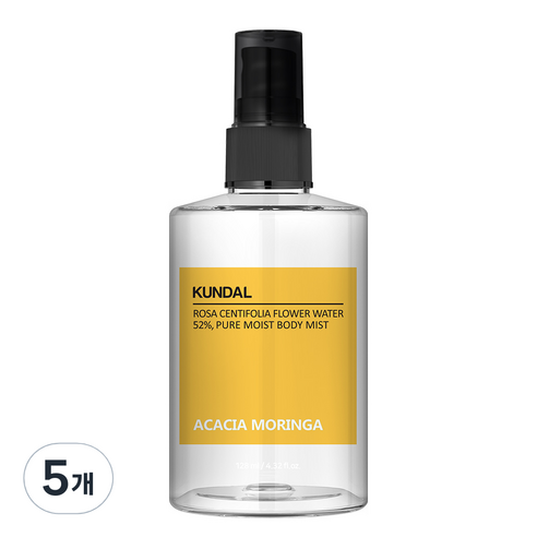 쿤달 퓨어 바디미스트 아카시아모링가향, 128ml, 5개