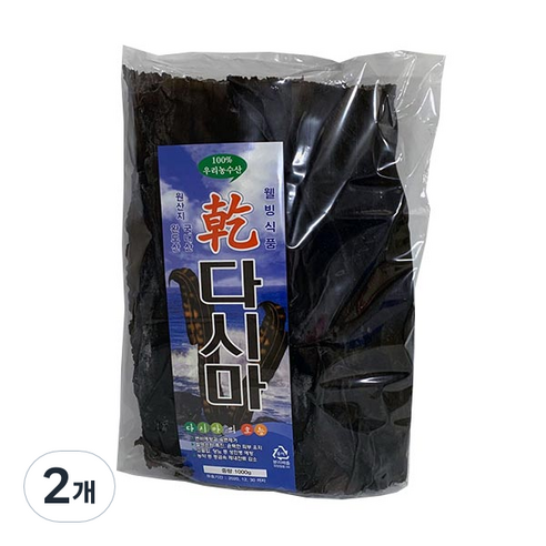 울돌목 건다시마, 1kg, 2개