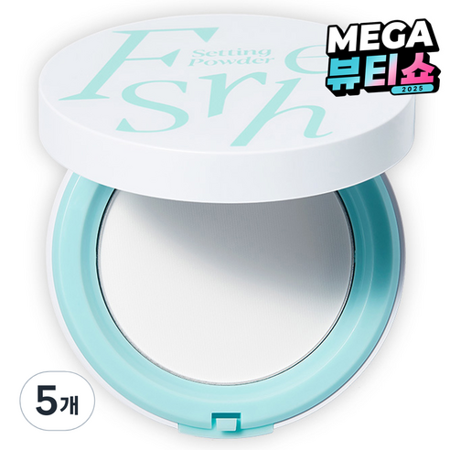 에스쁘아 프레쉬 세팅 파우더 9g, 화이트, 5개