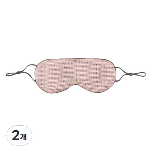 피앤케이 암막안대 양면 휴대용 숙면 눈가리개 핑크, 2개, 1개입
