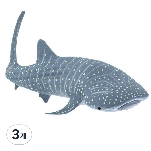 사파리엘티디 422129 고래상어 Whale Shark 피규어, 혼합색상, 3개