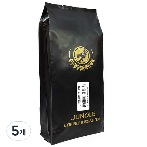 구수한 블랜드 분쇄커피, 1kg, 커피메이커, 5개
